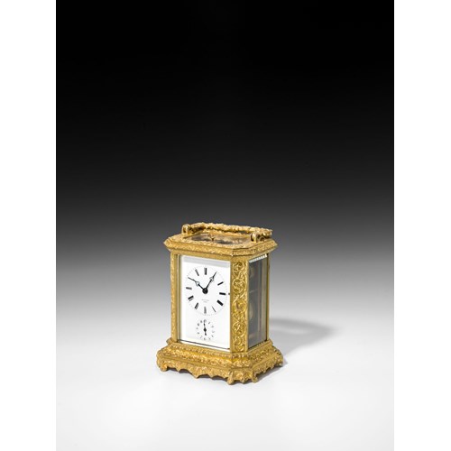 FRENCH CARRIAGE CLOCK WITH ALARM